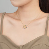 Colorful Diamond Tree Of Life Pendant Necklace 925 Sterling Silver