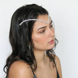 Bohemian Bride Wedding Ultra Flash Crystal Forehead Chain Jewelry