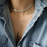 Snake Chain Necklace for Women Gothic Streetwear Grunge Jewelry Gift