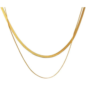 Snake Chain Necklace for Women Gothic Streetwear Grunge Jewelry Gift