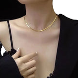 Snake Chain Necklace for Women Gothic Streetwear Grunge Jewelry Gift