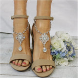 Bohemian Crystal Pendant Anklet
