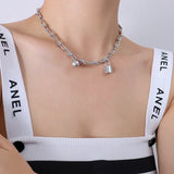 INS Waterproof Lock Round Bead U Shaped Link Set
