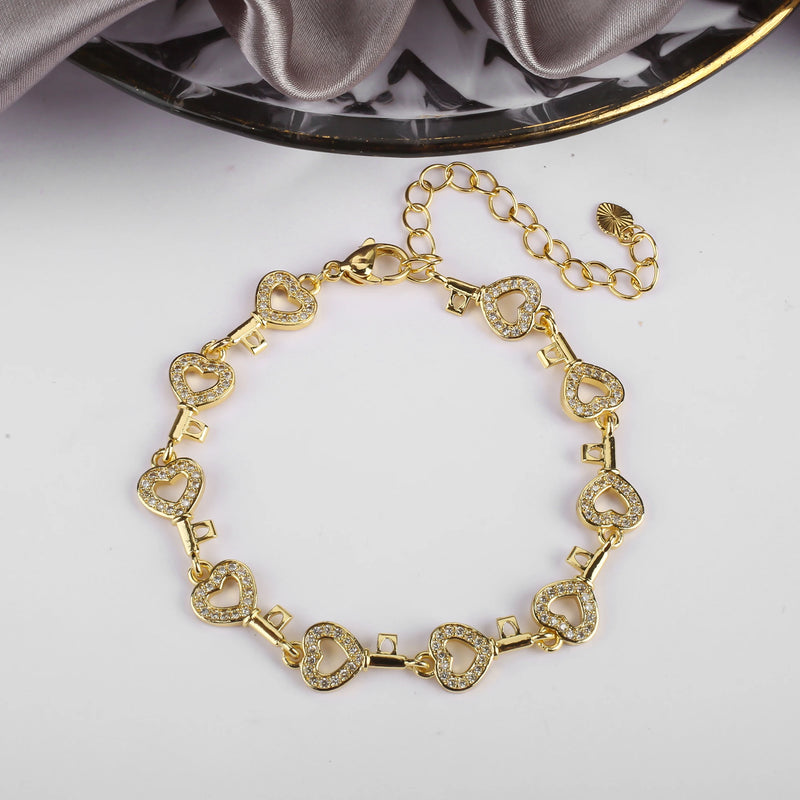 INS Hot Selling CZ Clover Bracelet Geometric Adjustable Charming Women Jewelry