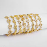 INS Hot Selling CZ Clover Bracelet Geometric Adjustable Charming Women Jewelry