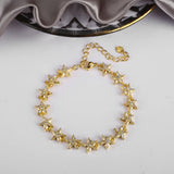 INS Hot Selling CZ Clover Bracelet Geometric Adjustable Charming Women Jewelry