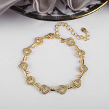 INS Hot Selling CZ Clover Bracelet Geometric Adjustable Charming Women Jewelry