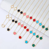 INS Clover Geometric Necklace Sweet Romantic Holiday Jewelry