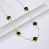 INS Clover Geometric Necklace Sweet Romantic Holiday Jewelry