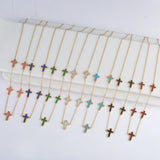 Hot Charm Stainless Steel Cross Necklace Set