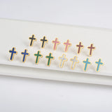 Hot Charm Stainless Steel Cross Necklace Set