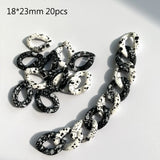 Colorful Matte Acrylic Assembled Chain Links for Jewelry Making