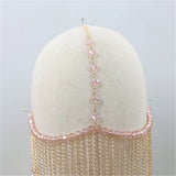 Crystal Gem Pendant Tassel Mask Cover Jewelry for Women