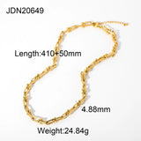 Stainless Steel U-shaped Chain Punk Necklace