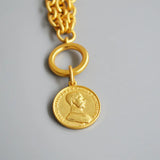 Classic Retro 18K Gold-Plated Matte Bracelet