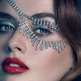 Crystal Tassel Eye Mask Chain for Women