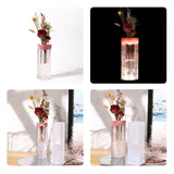Dry Flower Geometry Vase Crystal Epoxy Resin Mold for Home Decoration