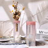 Dry Flower Geometry Vase Crystal Epoxy Resin Mold for Home Decoration