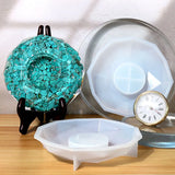 Polygonal Faceted Clock Silicone Mold Office Decor Large Size Gift