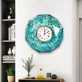 Polygonal Faceted Clock Silicone Mold Office Decor Large Size Gift