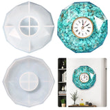Polygonal Faceted Clock Silicone Mold Office Decor Large Size Gift