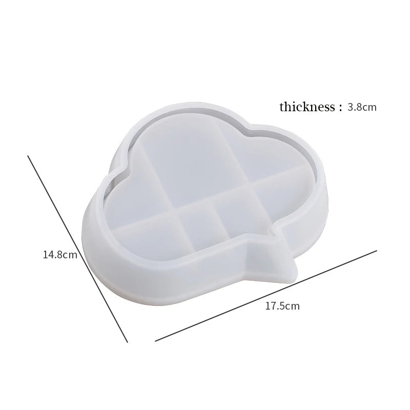 Crystal Epoxy Resin Mold for Jewelry Show Plate