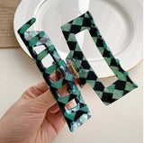 Geometric Shapes Hair Clip Retro Acetate Shark Clip Hair Accessories