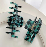 Geometric Shapes Hair Clip Retro Acetate Shark Clip Hair Accessories