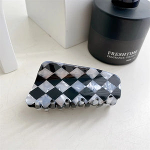 Geometric Shapes Hair Clip Retro Acetate Shark Clip Hair Accessories