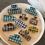 Geometric Shapes Hair Clip Retro Acetate Shark Clip Hair Accessories