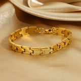Stainless Steel Plated Watchband Bracelet Bangle for Women