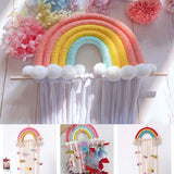 Rainbow Baby Hair Clips Princess Girls Hairpin Holder