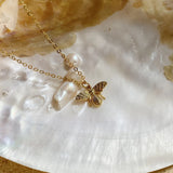925 Silver Insect Bee Necklace Women 18k Choker Chain