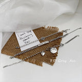 INS Cold Wind Love Bracelet Female Hip-Hop Punk Chain Bracelet