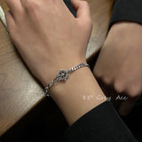 INS Cold Wind Love Bracelet Female Hip-Hop Punk Chain Bracelet