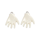 Small Palm Resin Pendant for DIY Jewelry Earrings