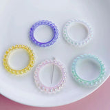Big lace round acrylic pendant DIY accessories