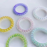 Big lace round acrylic pendant DIY accessories
