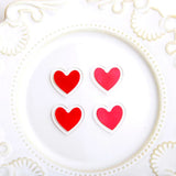 Transparent Acrylic Peach Heart Patch DIY Jewelry Earrings Material