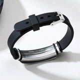 Personalized Inspirational Son Bracelet from Mom and Dad