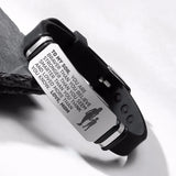Personalized Inspirational Son Bracelet from Mom and Dad