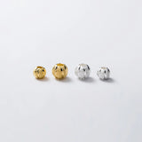 2 Pcs Real 925 Sterling Silver Round Charms for DIY Necklace Bracelet
