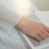 INZATT Crystal Water Drop Bracelet 925 Silver Fine Jewelry