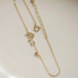 925 Silver 14K Flower Bracelet Women Fine Jewelry