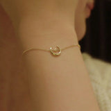 925 Sterling Silver Moon Star Charm Bracelet Women Fine Jewelry