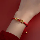 925 Sterling Silver PIXIU Charm Bracelet Women