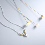 Glossy Deer Pendant Necklace 925 Sterling Silver Animal Fine Jewelry