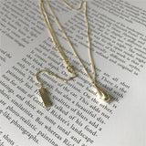 Water Drop Choker Pendant Necklace 925 Sterling Silver Women Jewelry