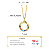 925 Silver Colorful Zircon Choker Necklace for Women