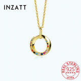 925 Silver Colorful Zircon Choker Necklace for Women